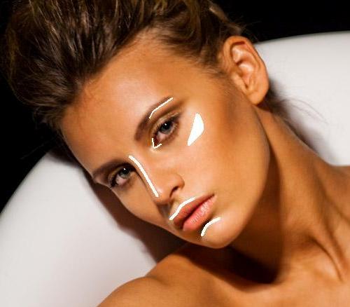  Коррекция контуров лица